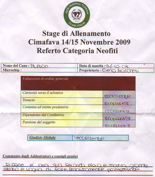 Addestramento in tana artificiale Cimafava - Pagina 3 Voto10