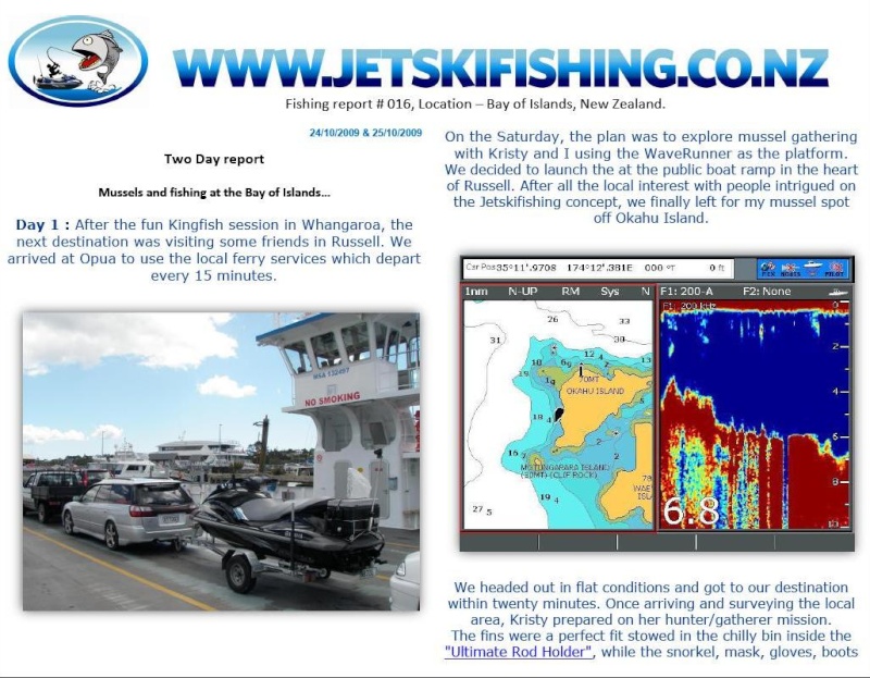 JETSKIFISHING REPORTS - PDF weekly report with tips and hot fishing spots Report10