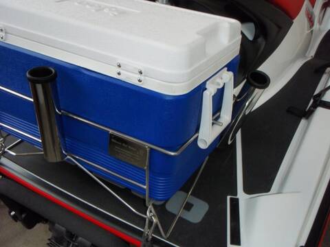Rod holder, chilly bin kits to set up your ski for fishing.