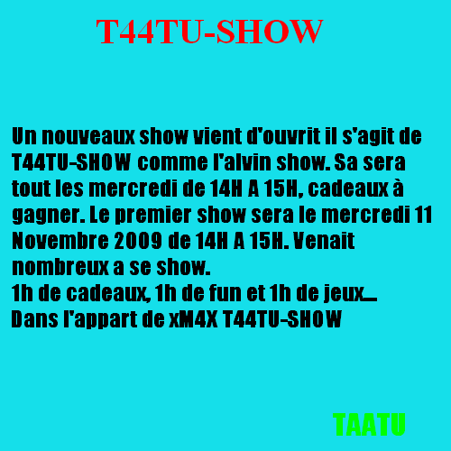 T44TU-SHOW Affich10