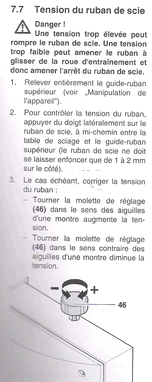 Socle pour scie à ruban Sans_t10