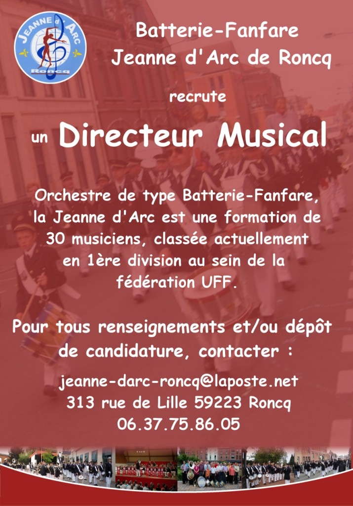 Recherche Directeur Musical Batterie Fanfare - Roncq (59 ) Annonc10