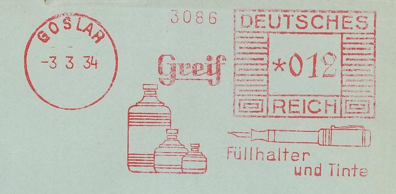 1945 - Freistempel / Absenderfreistempel Deutsches Reich (bis 1945) Goslar10