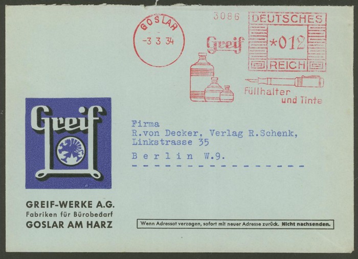 1945 - Freistempel / Absenderfreistempel Deutsches Reich (bis 1945) Goslar11