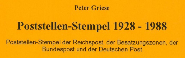 Literatur zu Stempeln des Deutschen Reiches Griese11