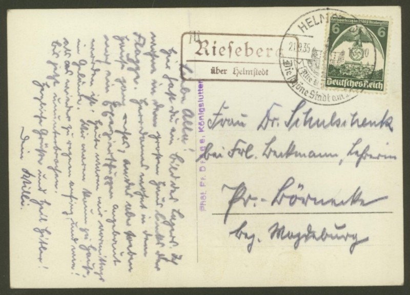 1945 - Deutschland  -  Landpoststempel (Poststellenstempel) Rieseb11