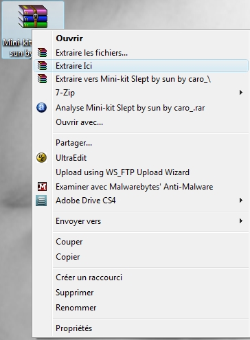 Comment décompresser un fichier Winrar? Extrai10