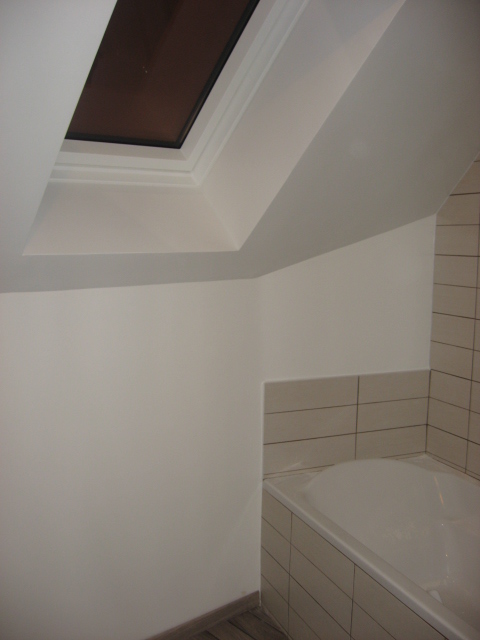 La salle de bains familiale (pas grande) : idées couleur pour mur + rampant ?? Img_2629