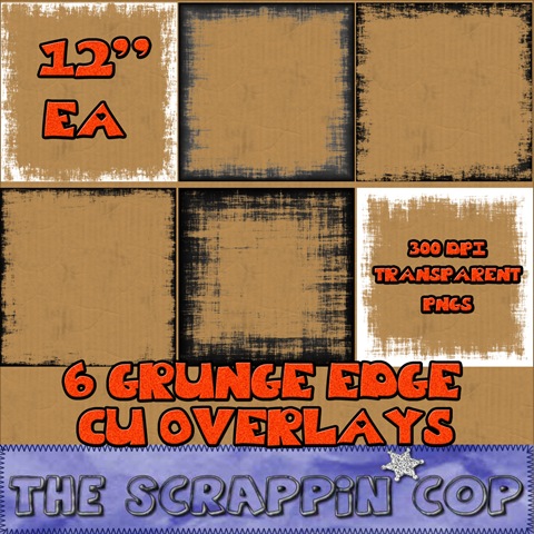 CU Grungy Edge Overlays The Scrappin Cop! Sc_cug10