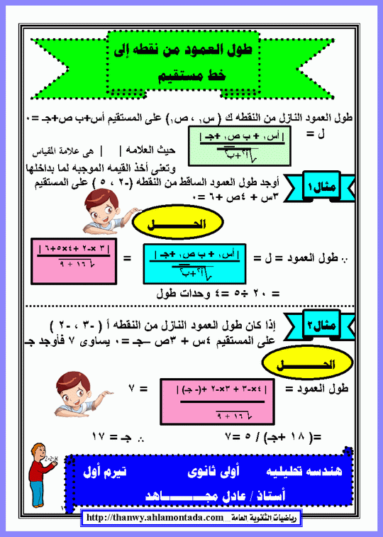 منهج الهندسه كاملا للاول الثانوى / أ / عادل مجاهد مصطفى 1716