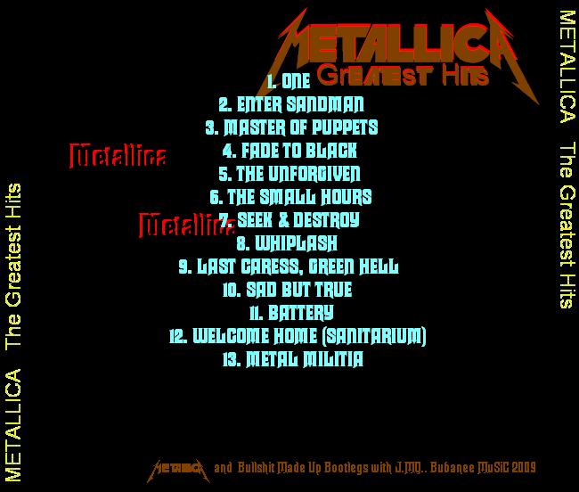 EX - Metallica [2009] The Greatest Hits - OriGinal CD Ripped@320 + CD Covers 10rn5a10