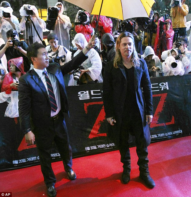 Brad at World War Z Premiere Seoul,South Korea..June 11th 2013 0439