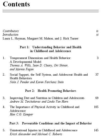 Health &n behaviour in children & adolescents Captur53
