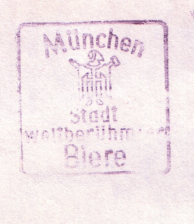 München, "Stadt weltberühmter Biere" Stempe10