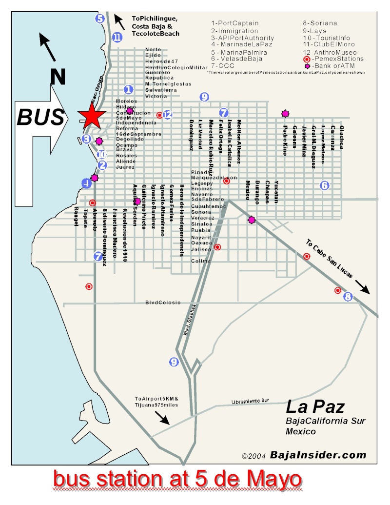 bus from cabo to Lapaz and bus from TJ to LAP Bus_st10