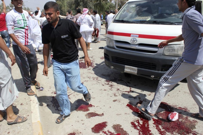 الهجوم الدامي 43 شخصا على الاقل قتلوا في هجوم في بعقوبة يوم الجمعة 11_ooo11