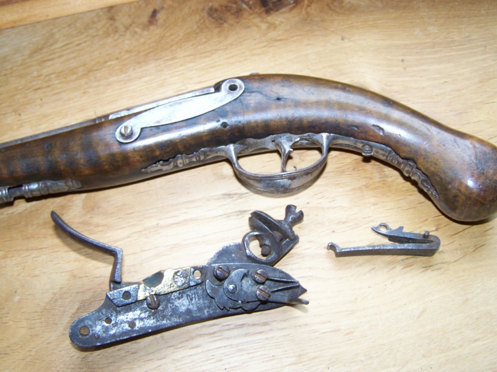 un pistolet à silex et balle forcée Identification 00539