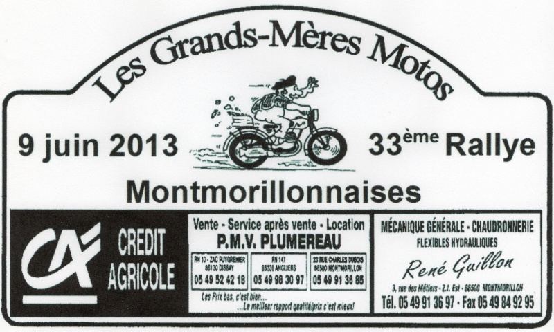 33ème rallye des Grands-Mères Motos Montmorillonnaises 09/06/2013 2013_p10