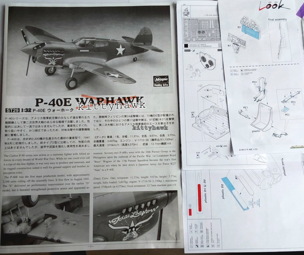 [Hasegawa] 1/32 - Curtiss P-40E Kittyhawk   20240335