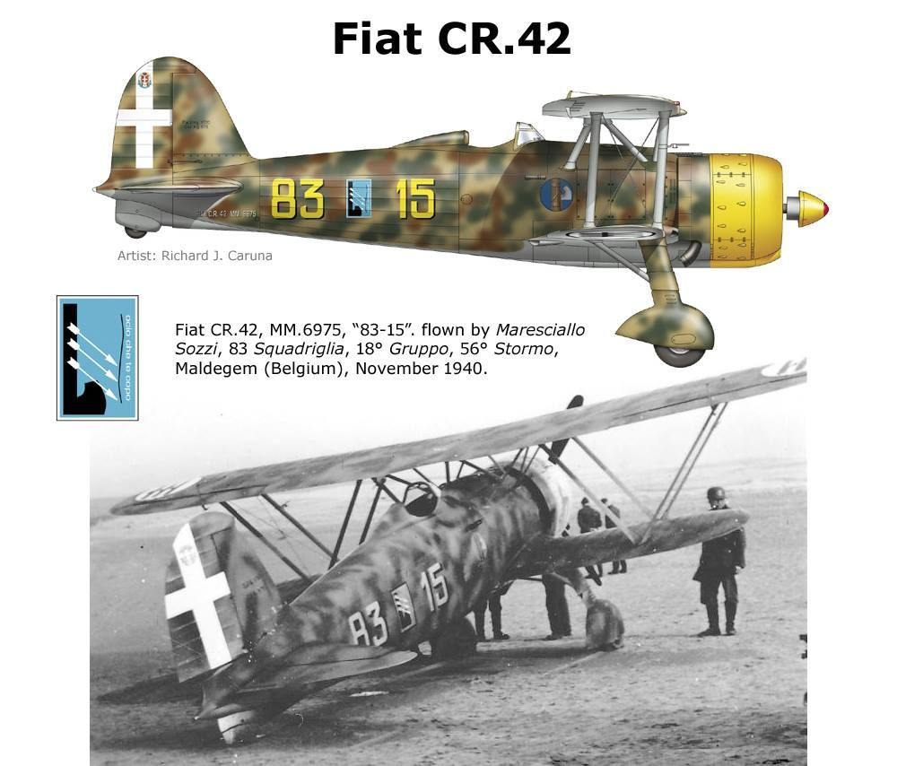 [Concours "Voler c'est mieux en double"] Fiat CR.42 Falco  Regia Aeronautica - ICM  - 1/32 C1118210