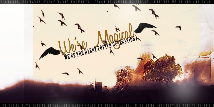 We're magical, we're the Harry Potter Generation Logo10