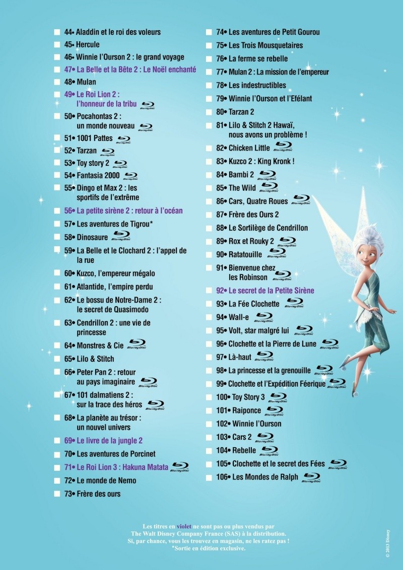 Liste Des Disney Dans L Ordre Chronologique Topic des dvd disney