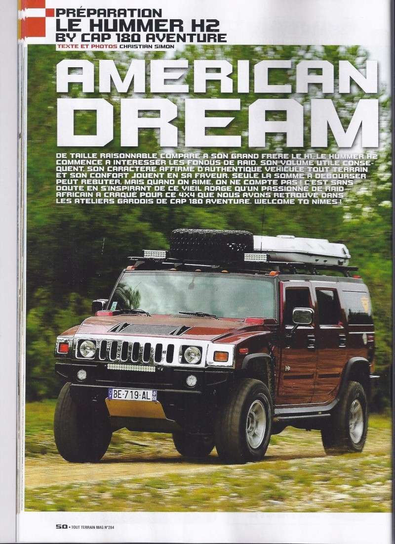 PREPARATION HUMMER H2 CAP 180 AVENTURE 4WD Dans Tout Terrain Magazine n°284 Scan0011