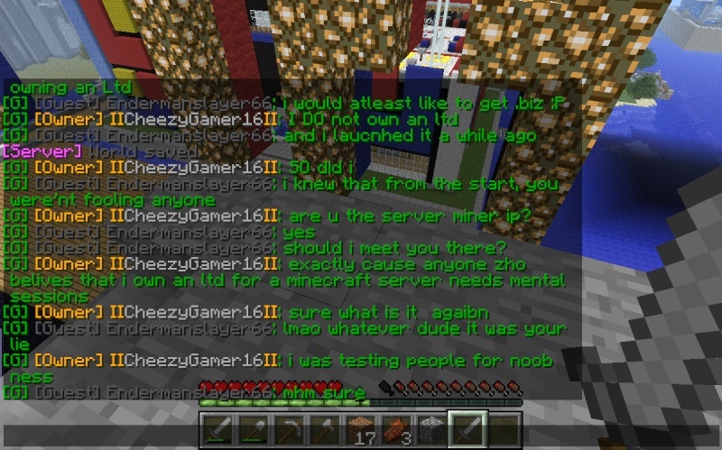 My conversation with Cheezygamer16 and the "real" Econicraft IP 2013-015