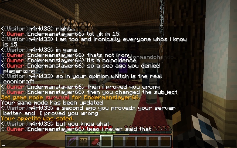 My conversation with Cheezygamer16 and the "real" Econicraft IP 2013-018