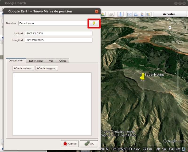 integrar google earth - Tutorial: Usar los iconos waypoint de OruxMaps en Google Earth 111