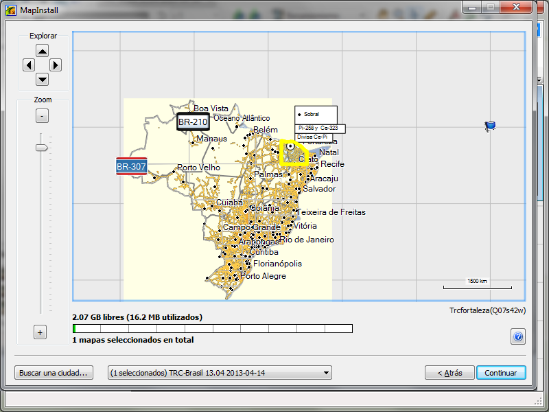 Usando OruxMaps sin un mapa 112