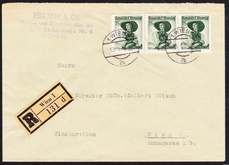 österreich - Trachtenserien ANK 887 - 923 und 1052 - 1072 Belege - Seite 5 Unbena32