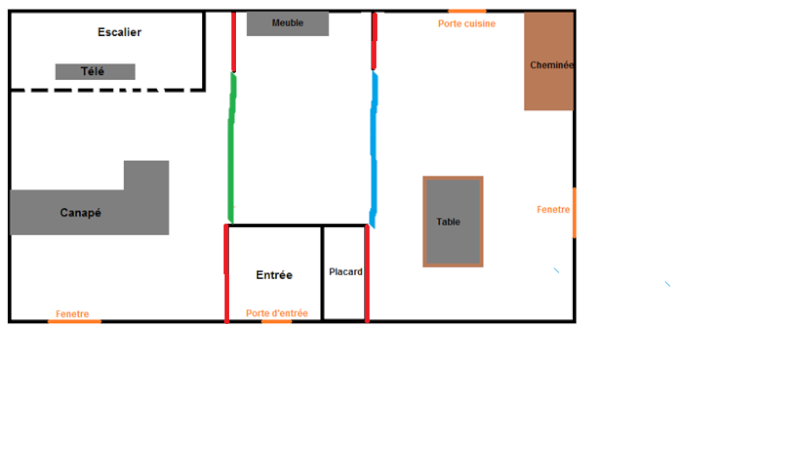 Peinture salle à manger/salon Plan10