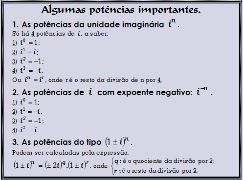 Resumo de números complexos. Resno_11