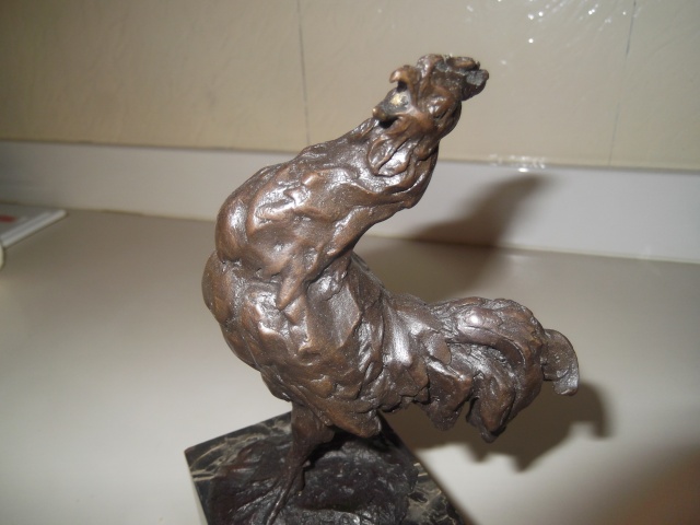 Copie Coq en bronze signé Fratin Dscf4424