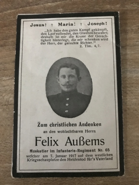 Avis de décès soldat allemand 14-18 16f92f10