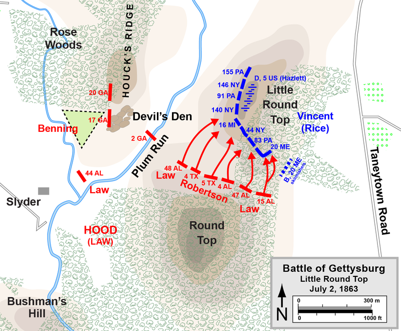 La bataille de Gettysburg : 02 juillet 800px-11