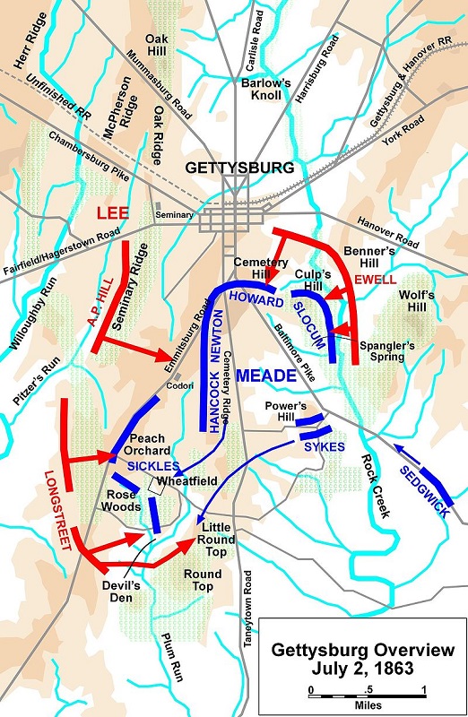 La bataille de Gettysburg : 02 juillet 800px-15