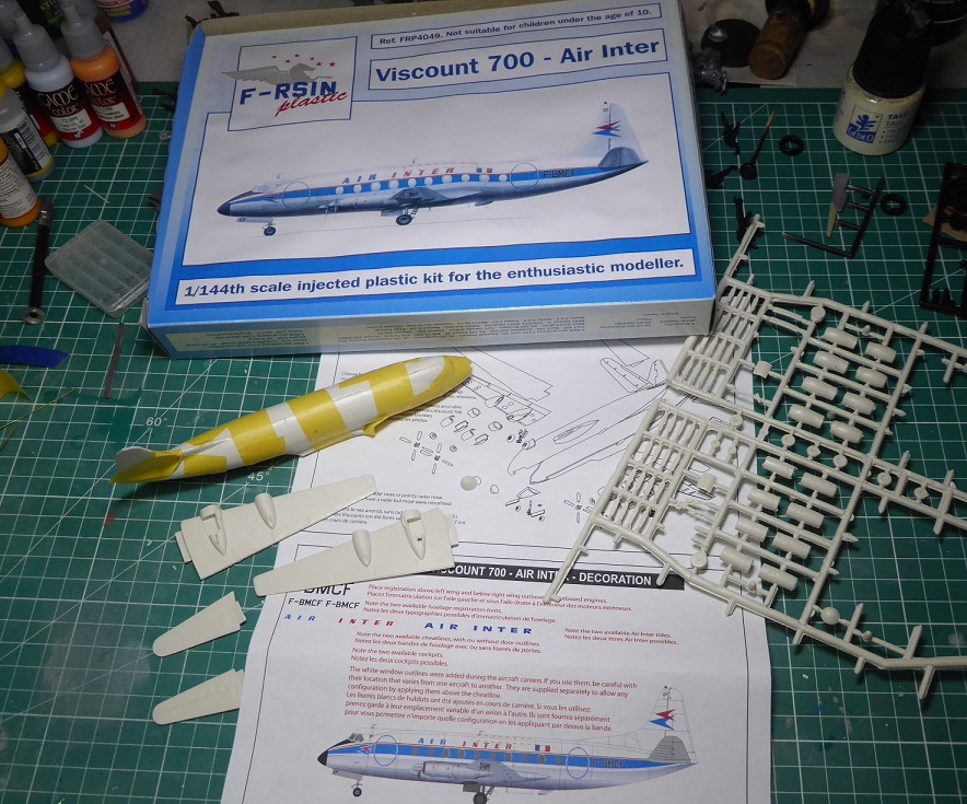 Vickers Viscount, Air Inter, 1/144, F-Resin P1070713