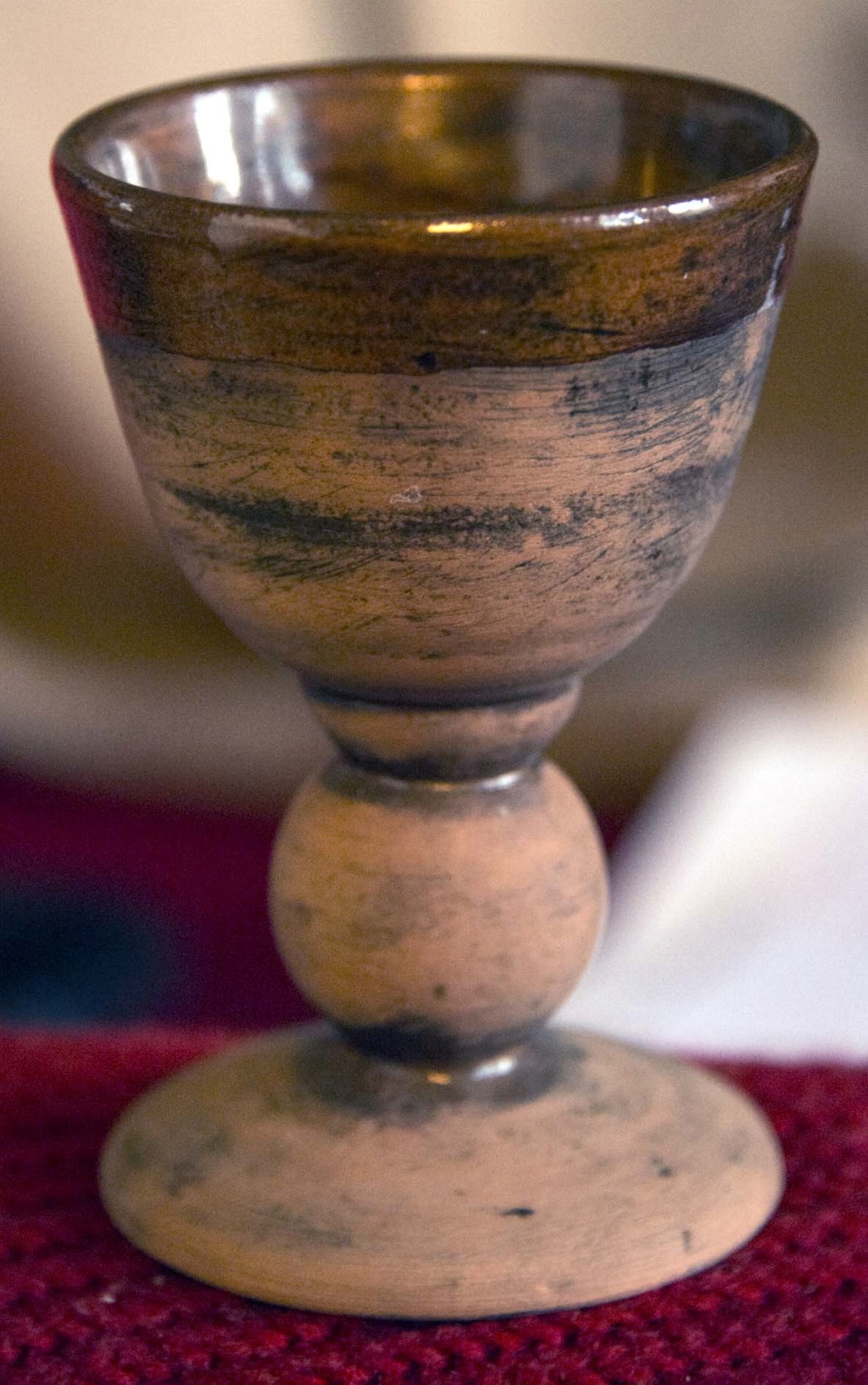 Cleary marked, partially glazed goblet- help identifying please... Bgoble11