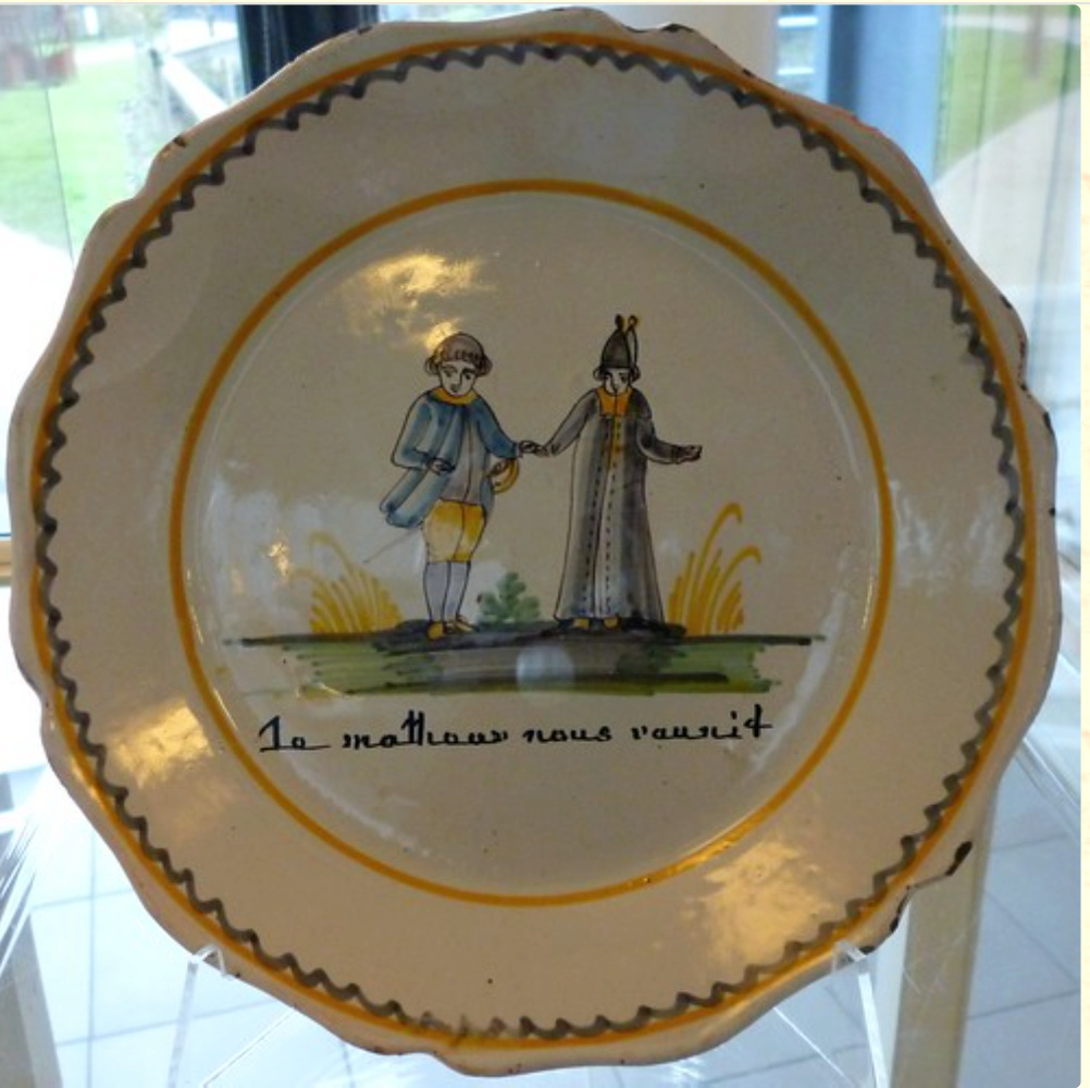 Interesting French Plate - does anybody recognise? Nevers10