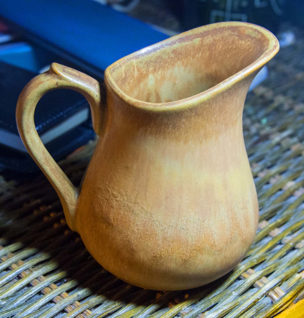 Plain Brown/Yellow Jug - Maked with a stylish '2' Smark_12