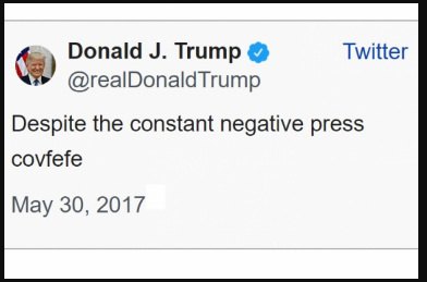 Remember Trump's "Covfefe?" It now looks like he was trying to warn us (COV - COVID and fe fe Ferrite - Iron Build up) 2021-012