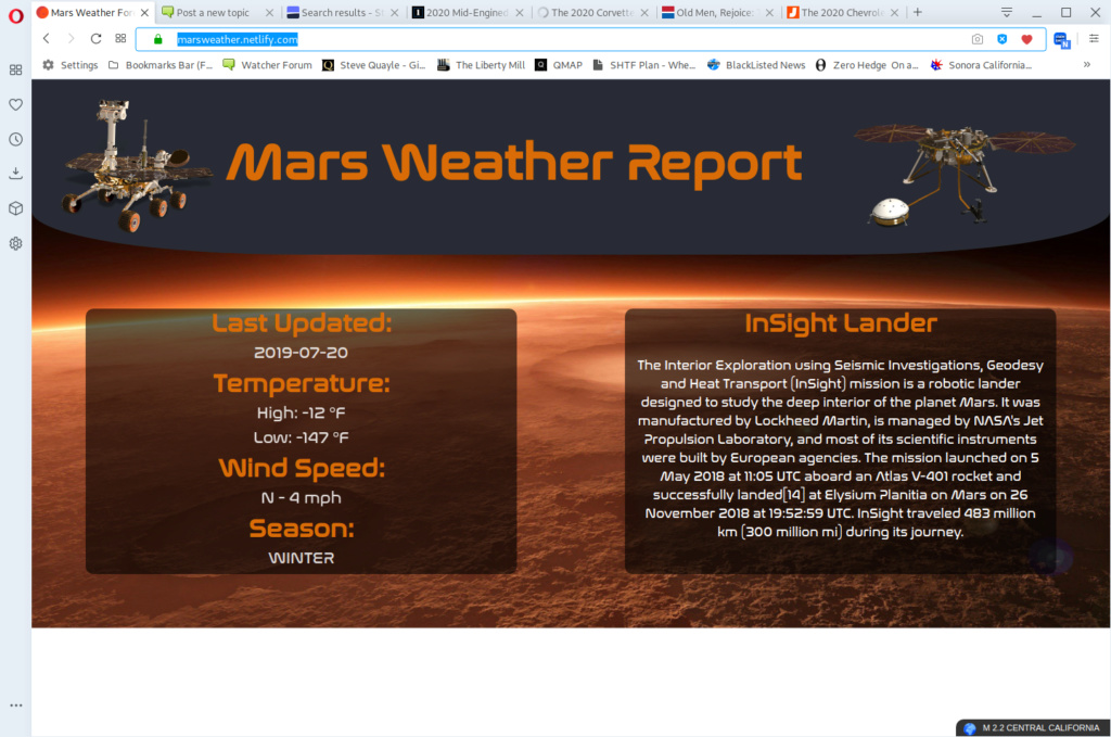 MARS WEATHER NOW THE ONLY PUBLIC PLACE IN THE WORLD FOR THE INFORMATION, MY SON DID IT! Mars_w10