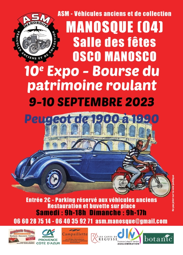 Exposition de véhicules Peugeot à Manosque (04) Flyer-10