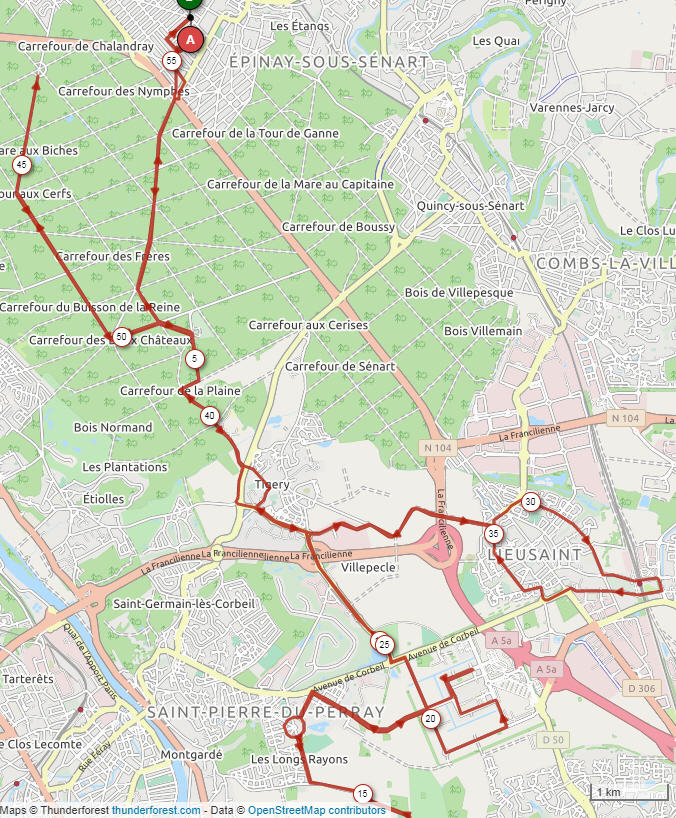 A la Une : Nouveau Parcours Confinement. Senart10