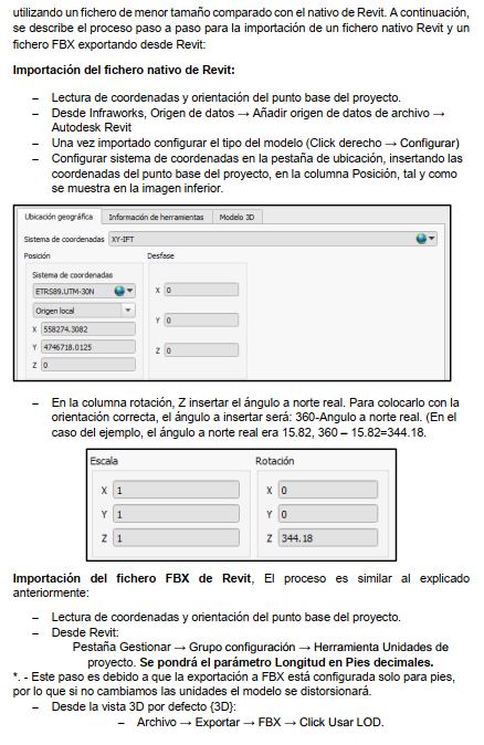 revit - Incluir archivo Revit en InfraWorks con las coordenadas exactas 210