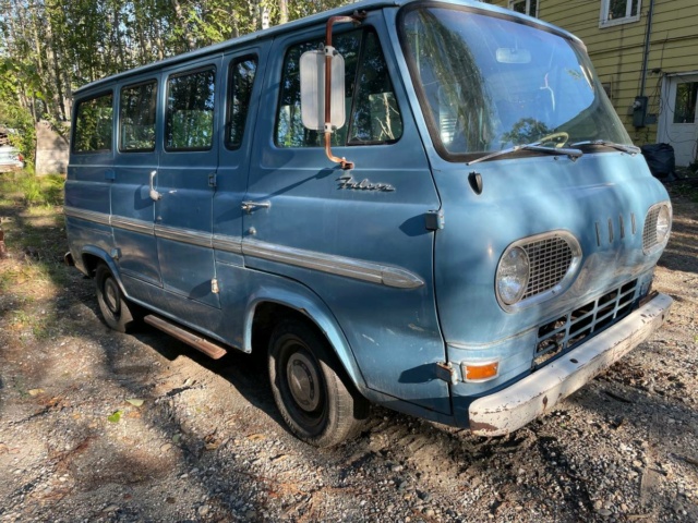 1966 Econo Van plus Hi Top Camper Blue_v10