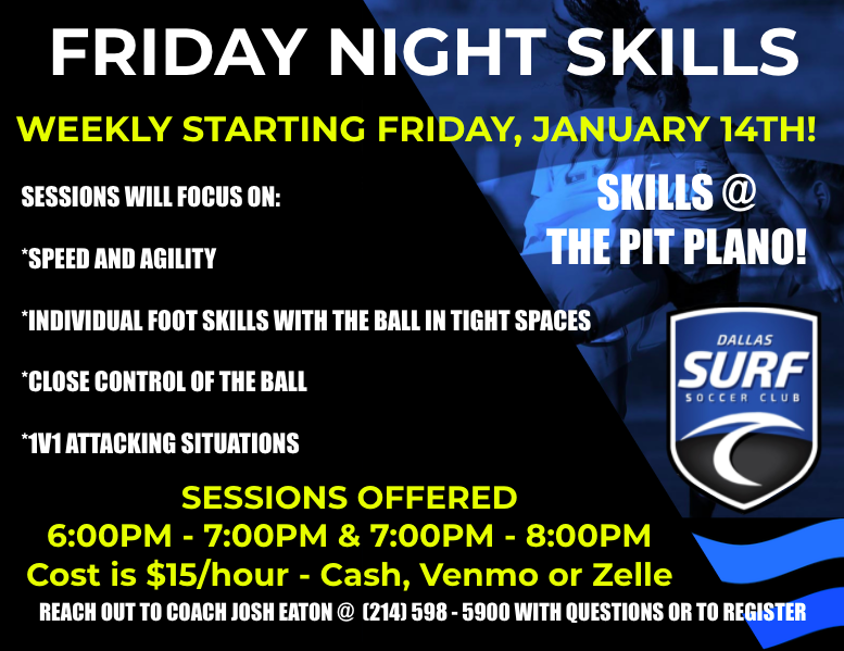 $15 Friday Night Skills starting this Friday - 1/14/22 Screen31