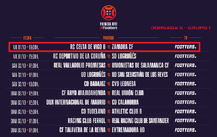 2021- 2022 - 6ª Jornada |  Celta B 1-0 Zamora CF Celtab18